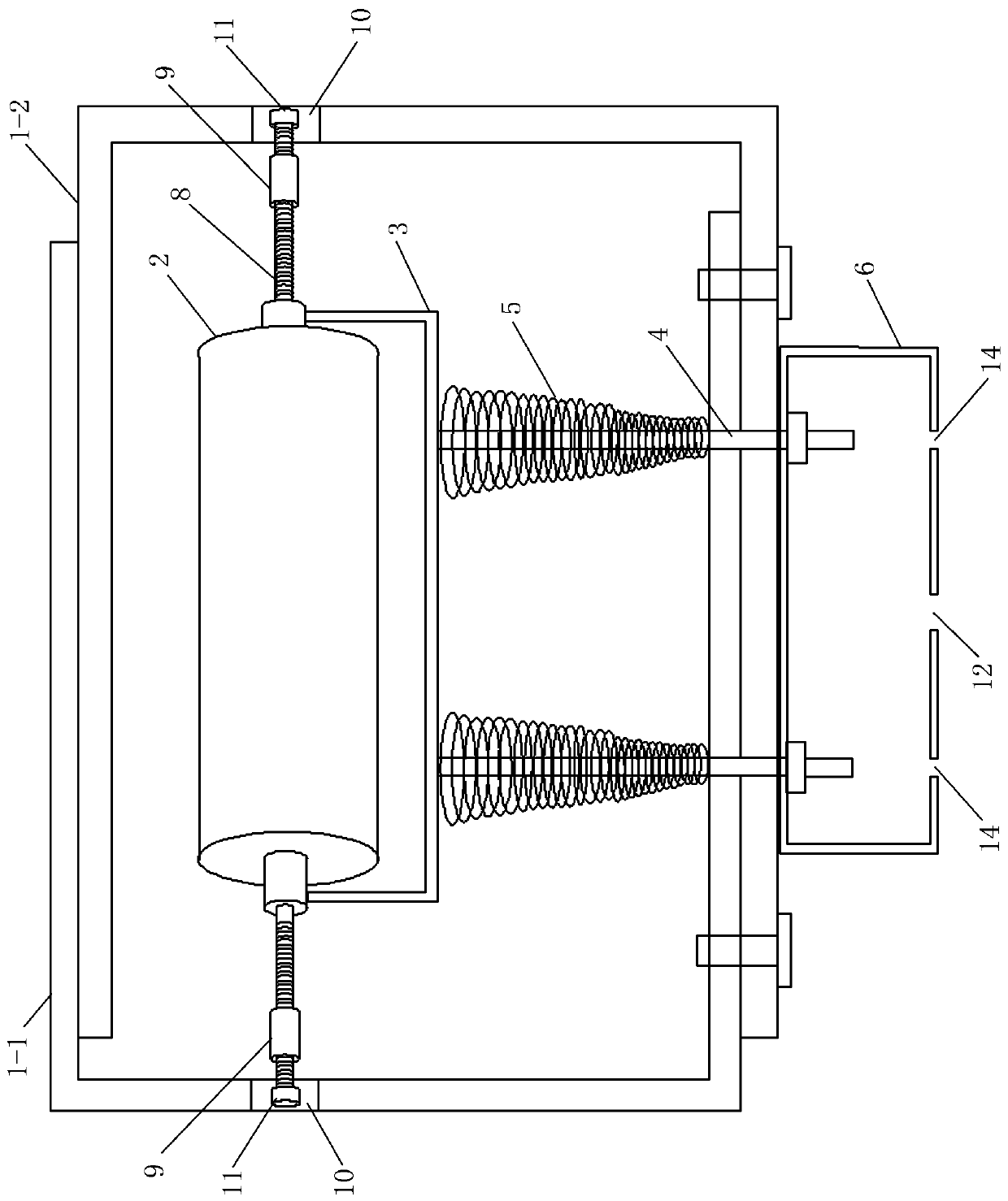 An insulating device for the installation port of the grounding wire