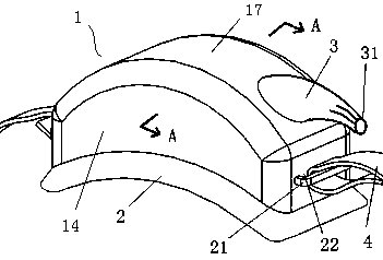 Anti-splashing shield used during oral cavity treatment