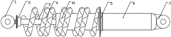 Electric-vehicle damper with spring material performance capable of being adjusted at low temperature