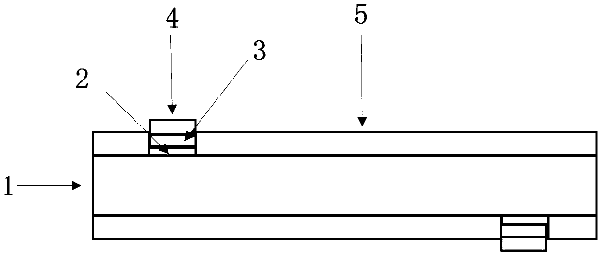 Different-plane structure GaAs photoconductive switch based on graphene interface layer and preparation process thereof