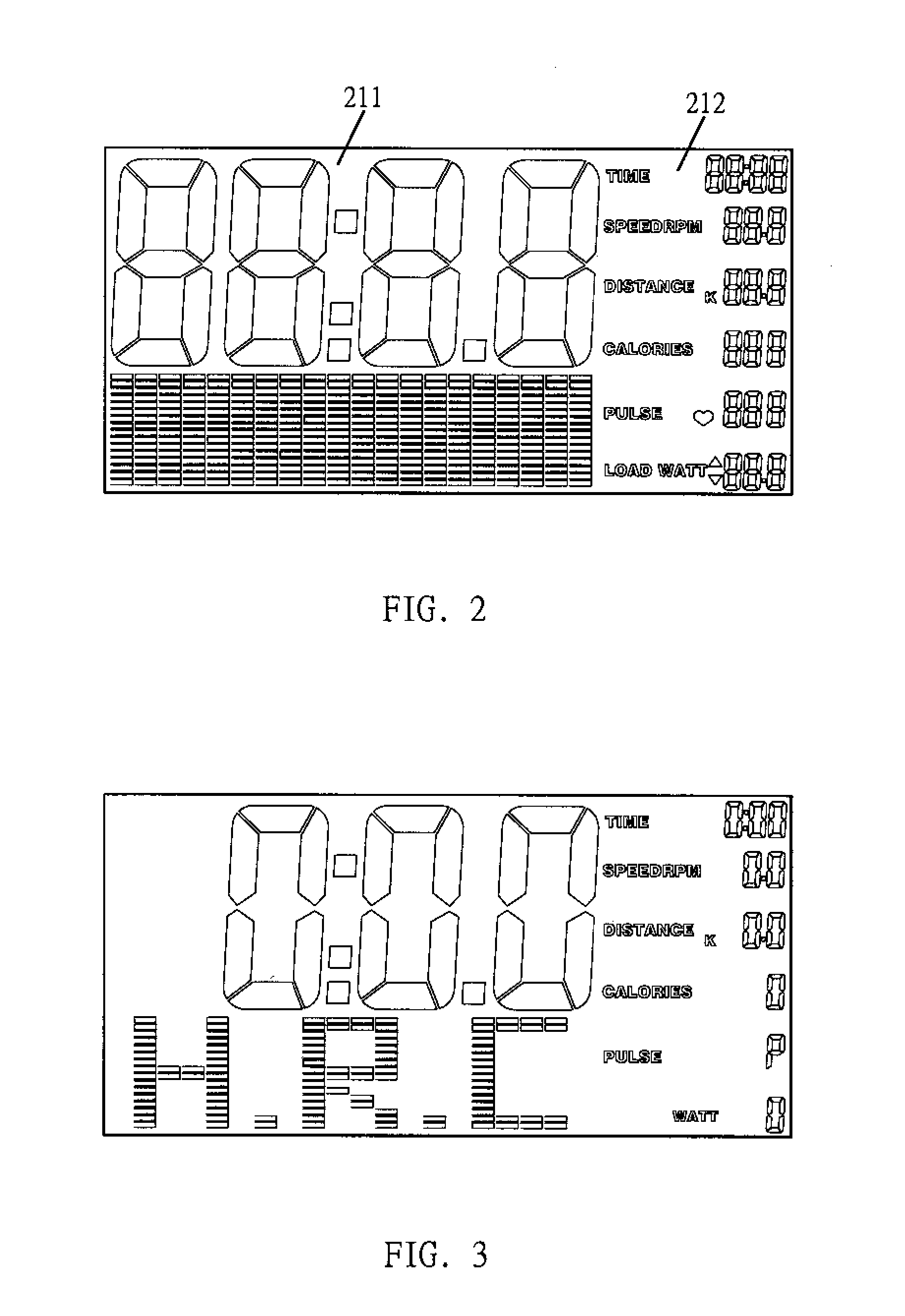 Display device of body building machine