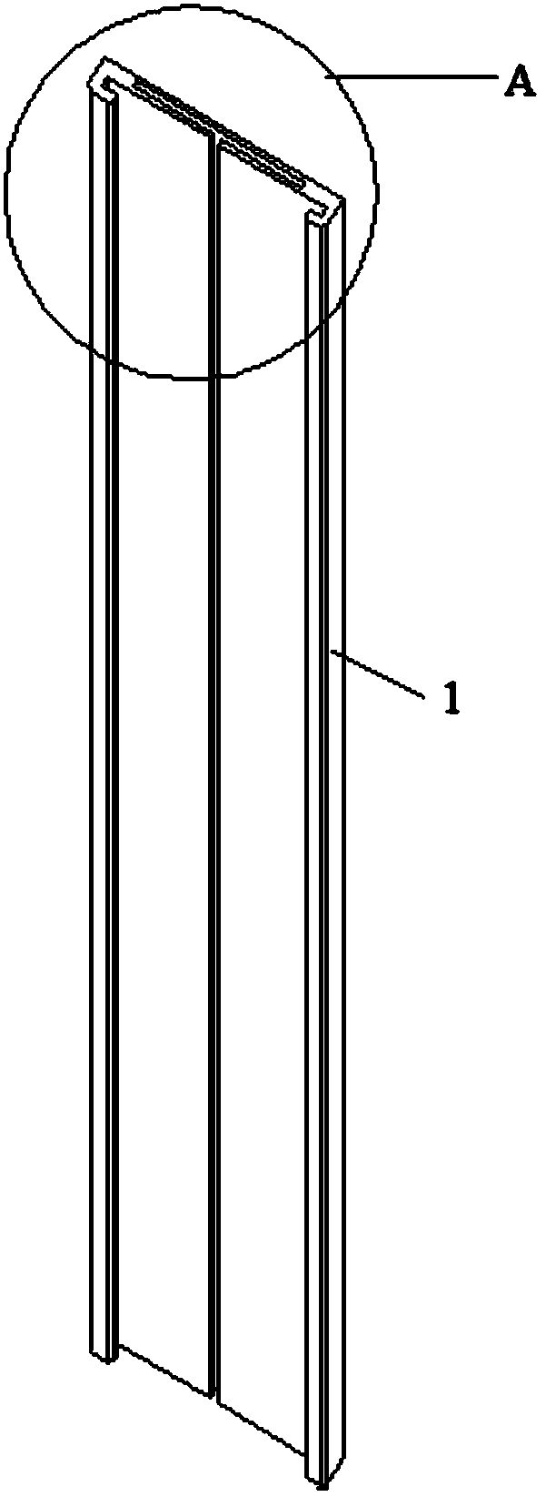 Steel plate pile and support construction method for foundation pit