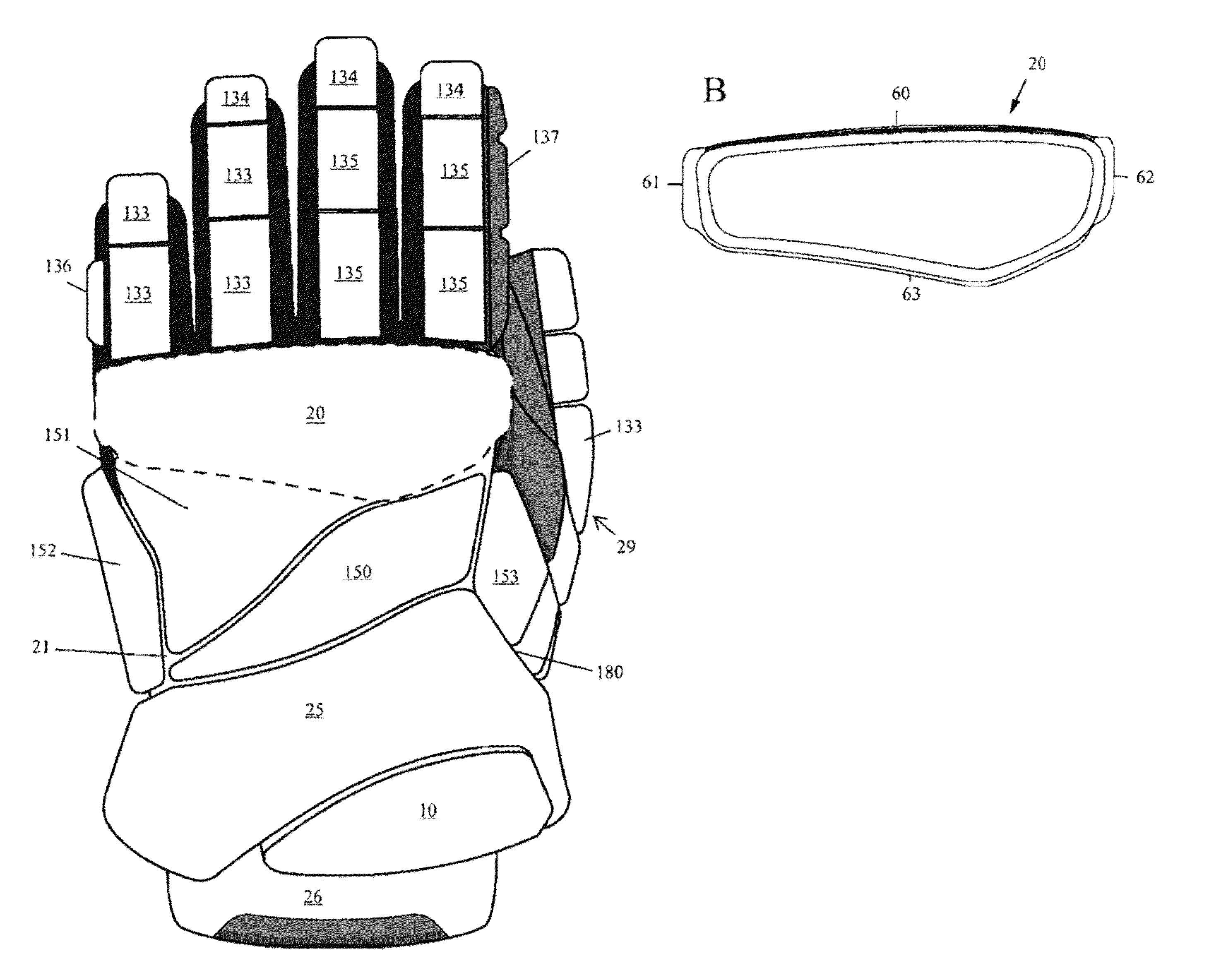 Protective sports glove