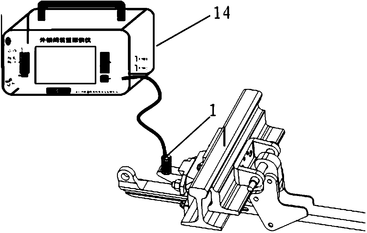 External locking device flaw detector