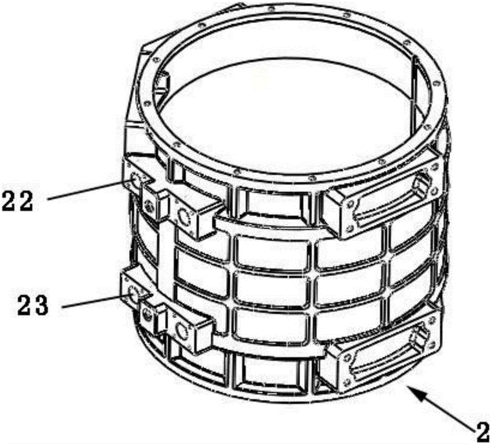 New energy vehicle water-cooling motor shell manufacturing process and its structure