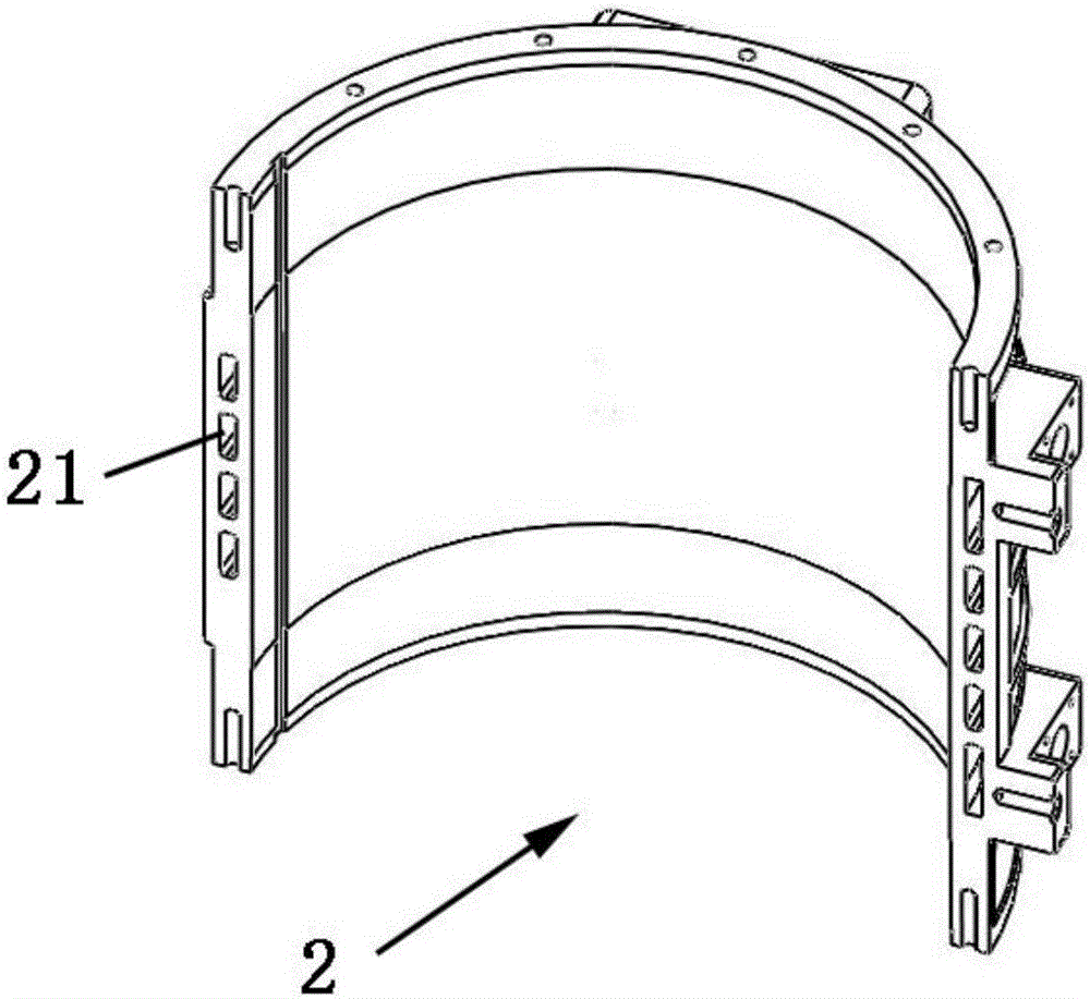 New energy vehicle water-cooling motor shell manufacturing process and its structure