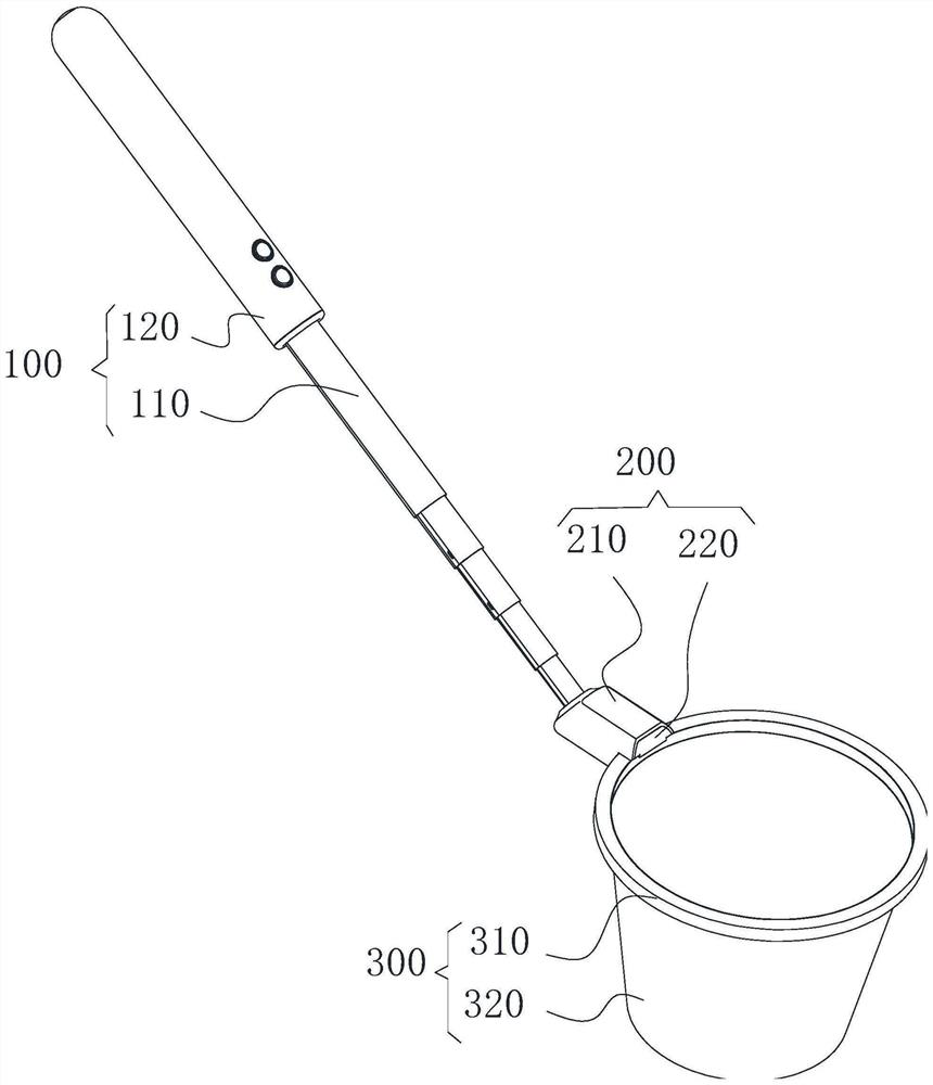 Electric pet excrement collecting device