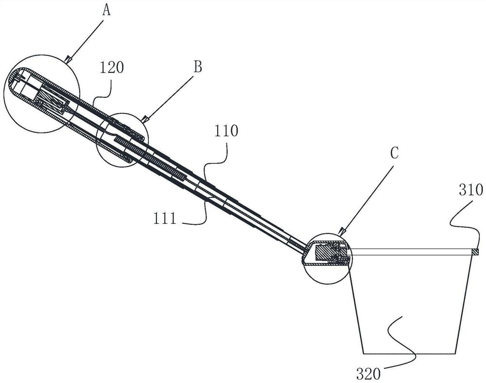 Electric pet excrement collecting device