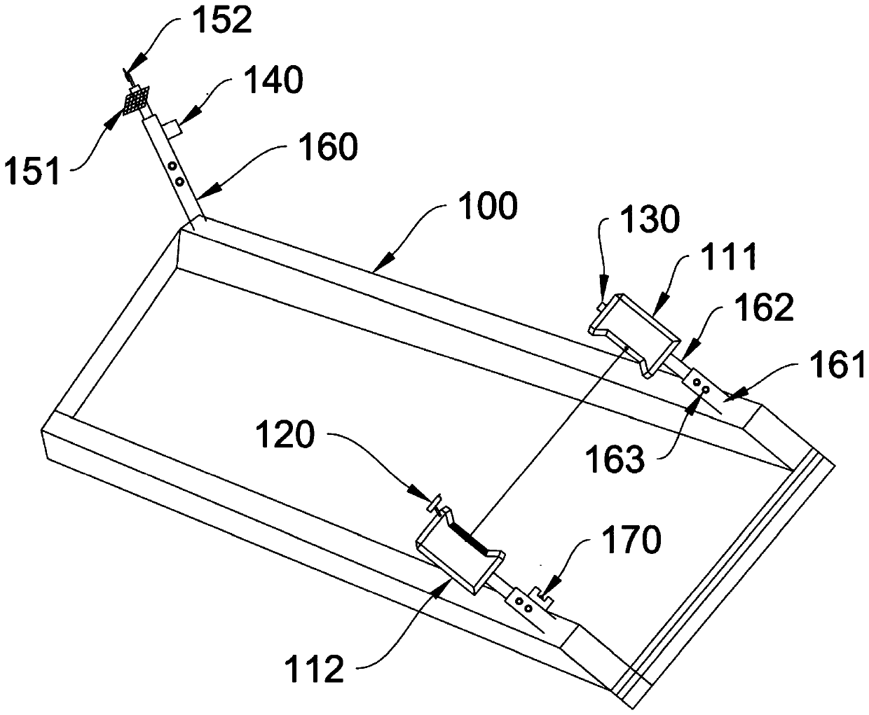 Alarm device and method based on emergency hedge lane