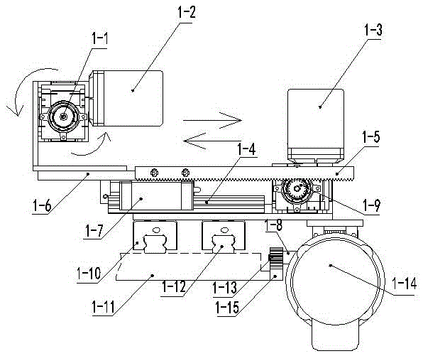 Woven bag sewing device of packaging machine