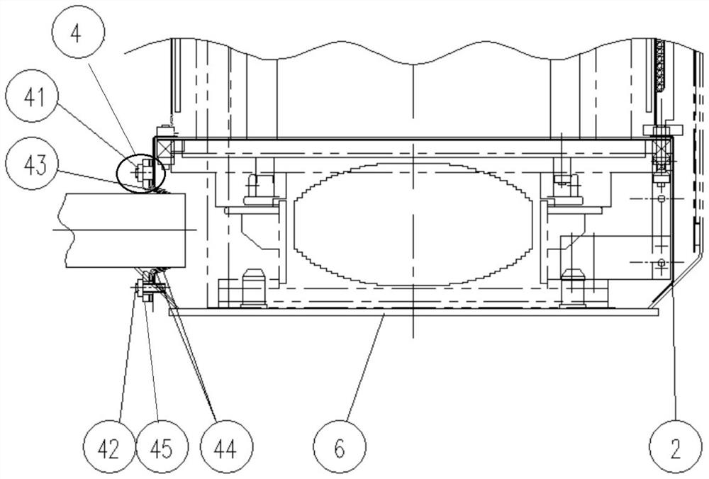 Oil seal structure and oil seal method of cooling transformer