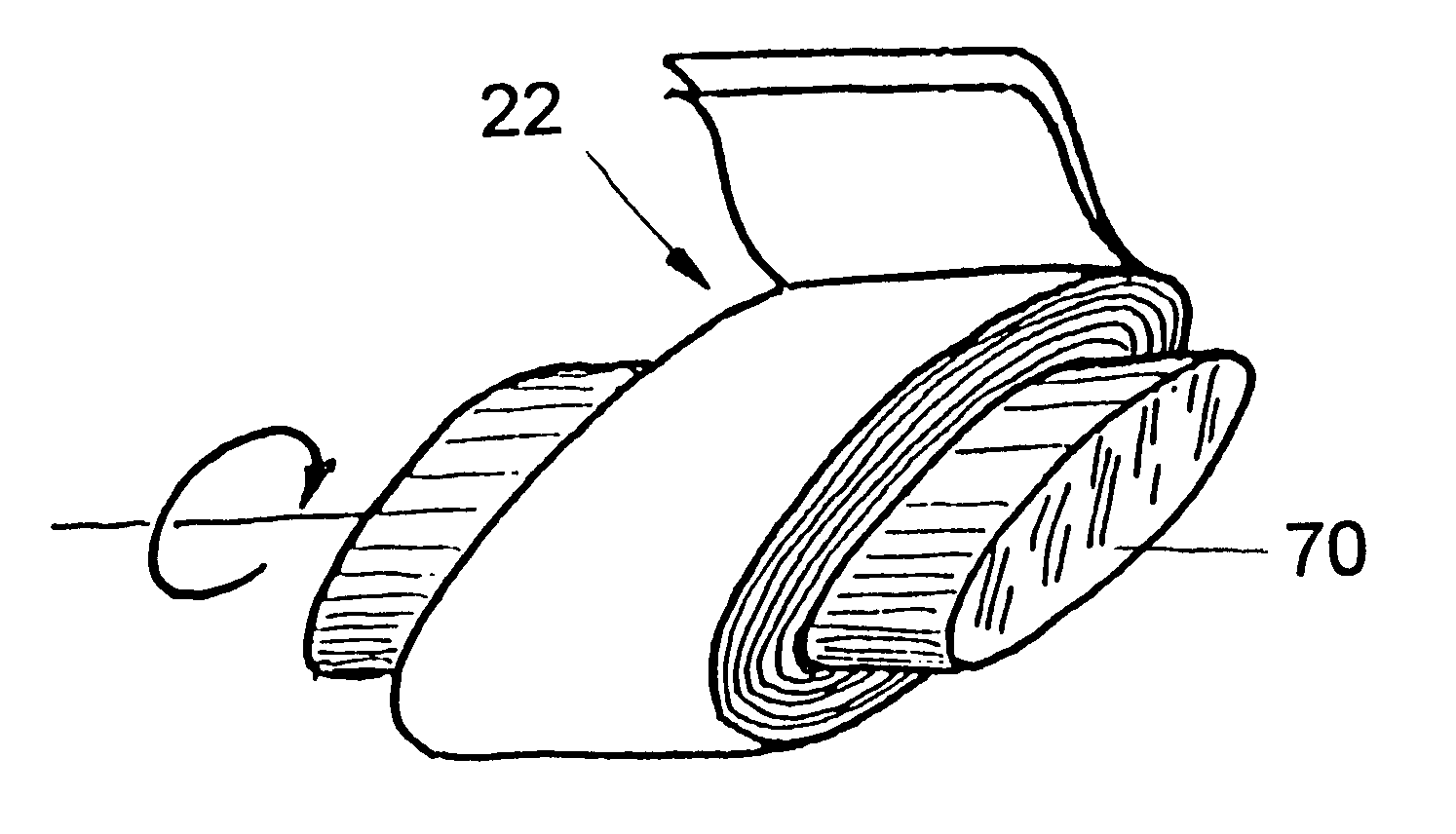 Spiral wound transducer