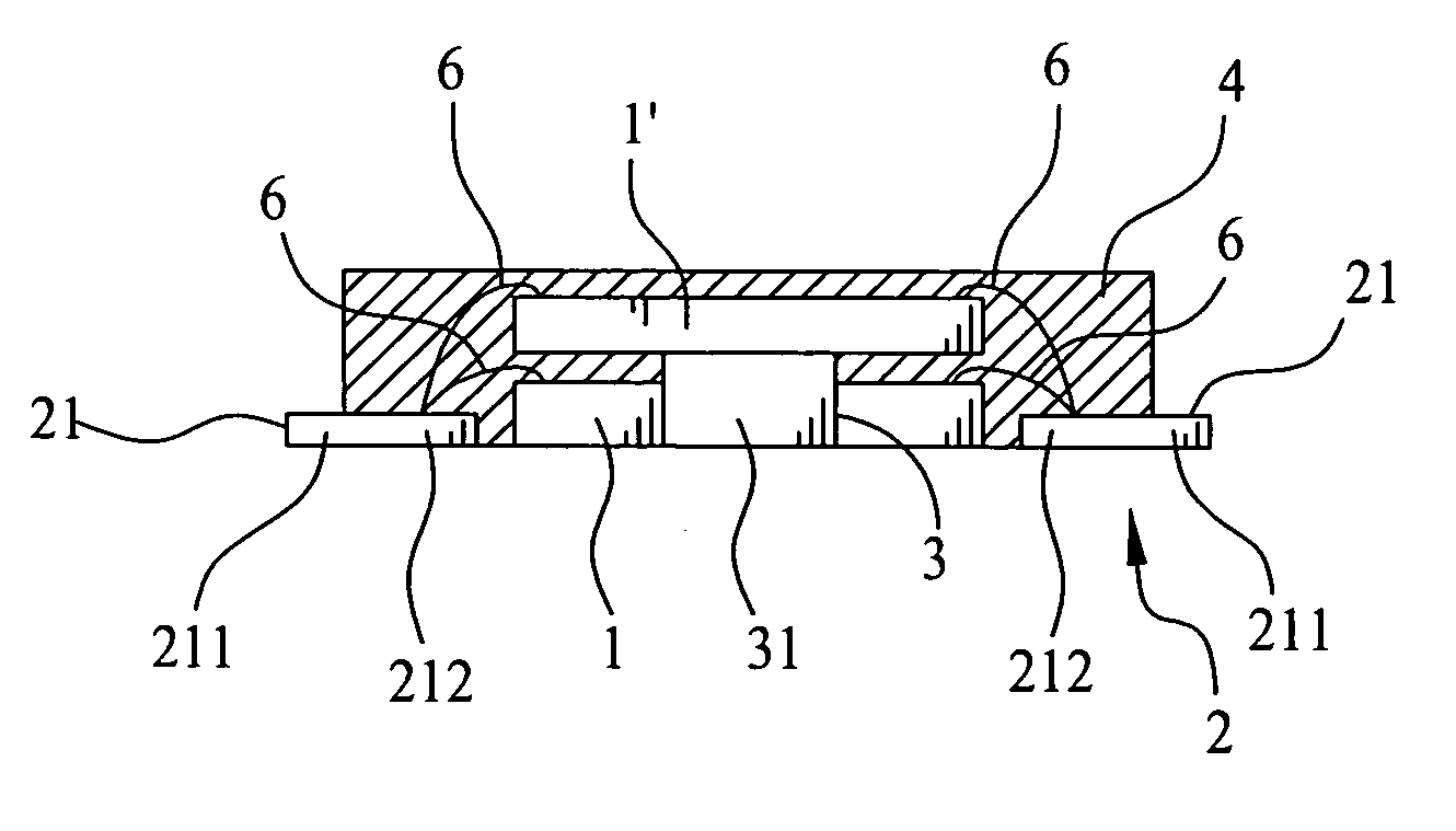 IC with stably mounted chip