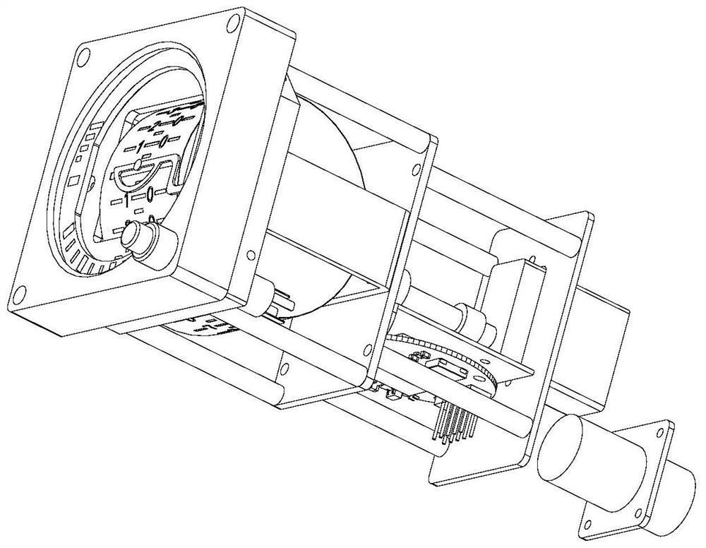 Aviation simulation flight ground level meter based on can bus control