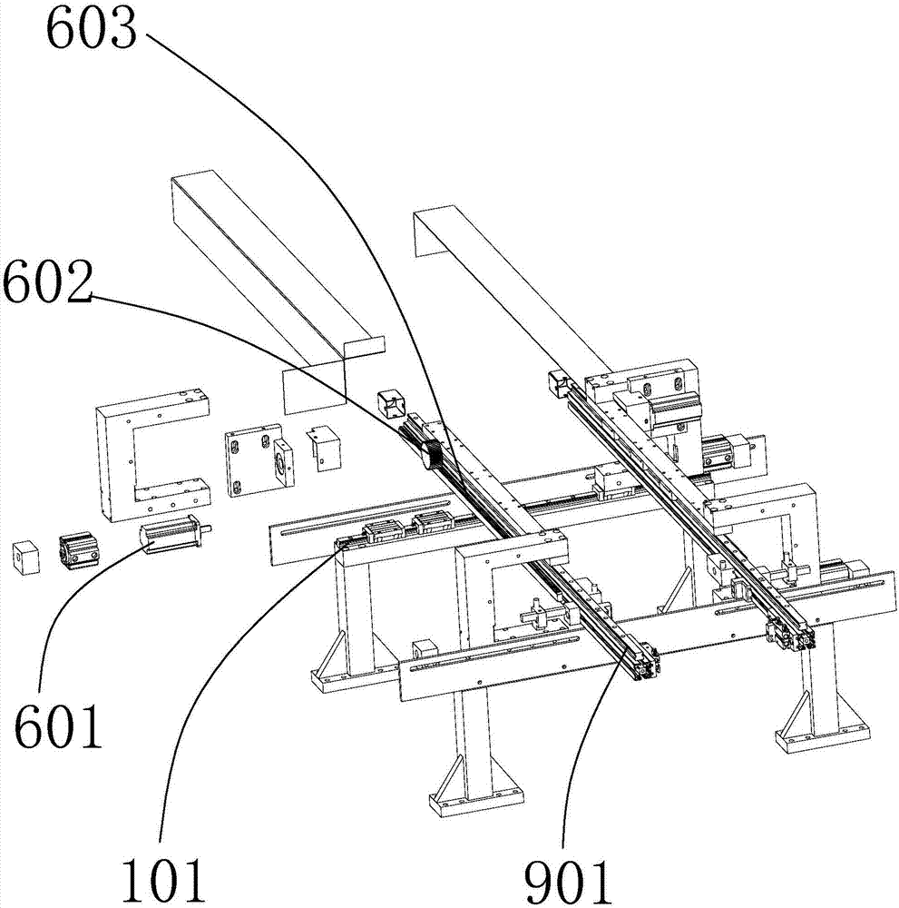 Automatic material charging mechanism for box packing machine and box packing machine and method