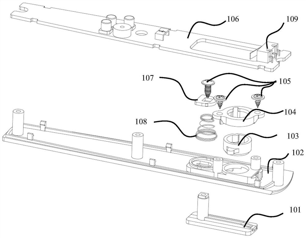 Apartment/hotel lock capable of realizing inductive card reading on handle