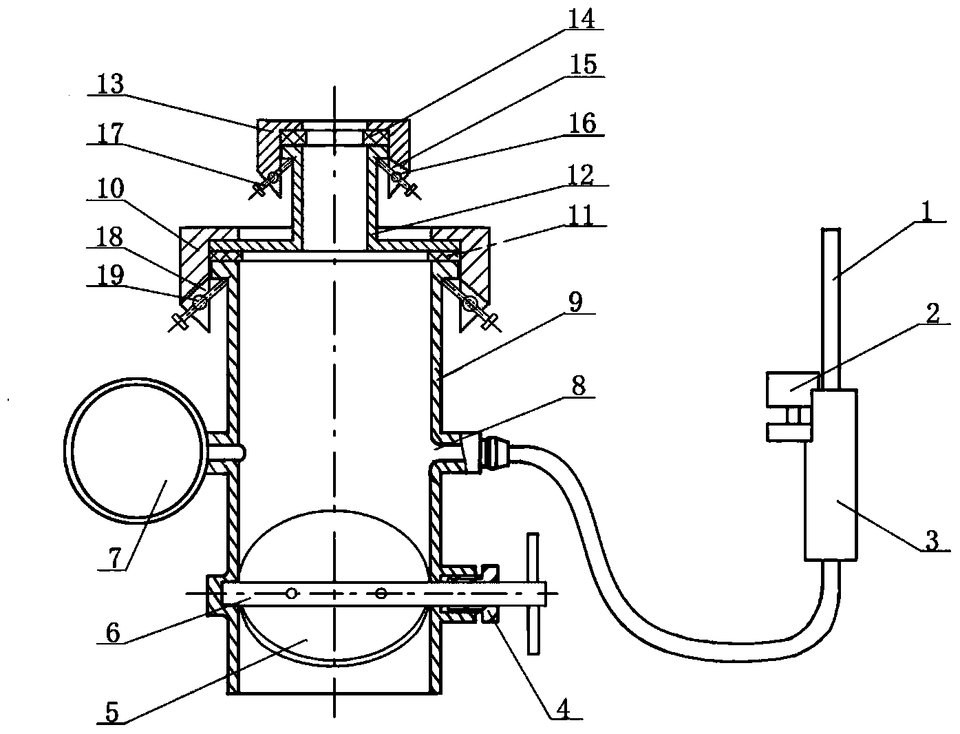 Pipe orifice variable plug-in type sampling instrument