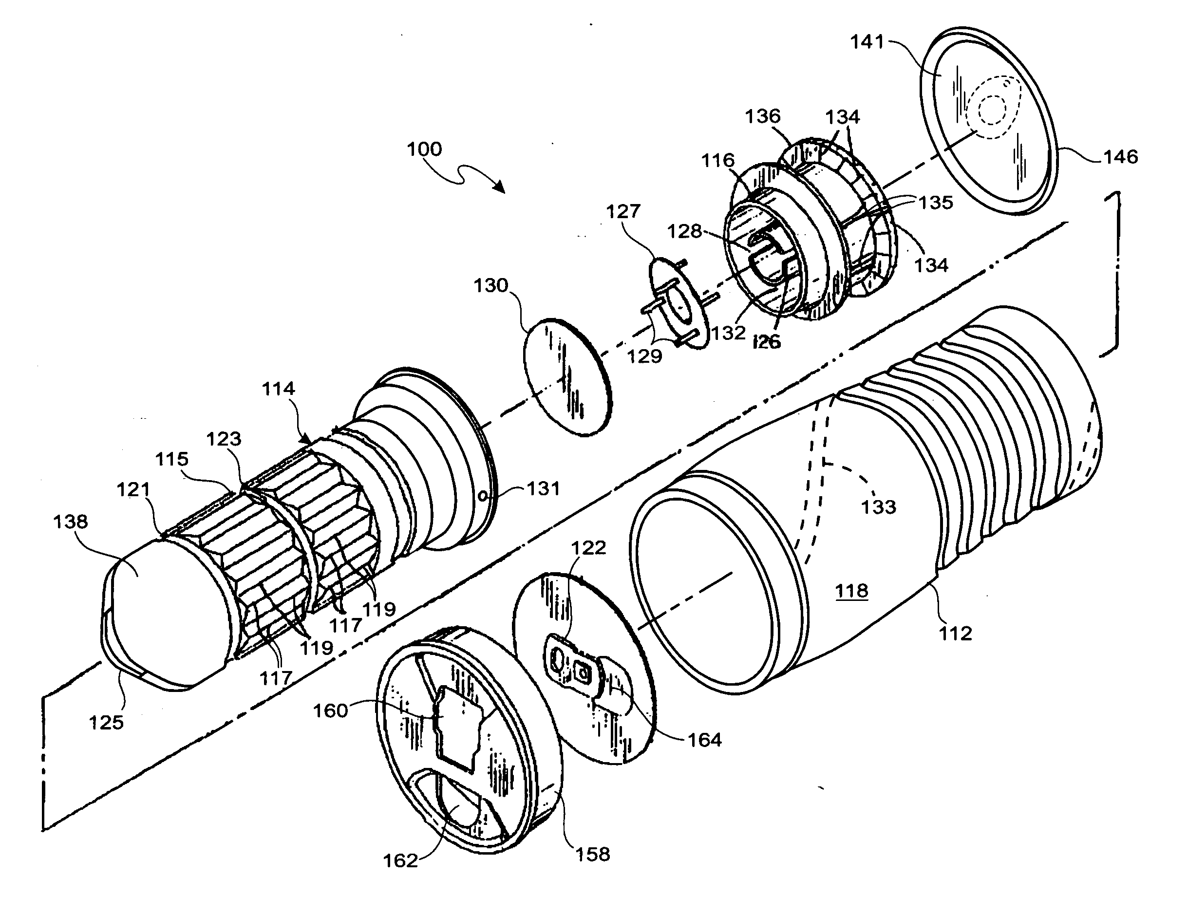 Container with module for heating or cooling the contents