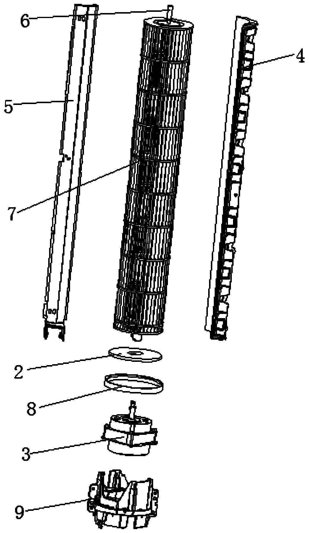 Air channel structure and device with same