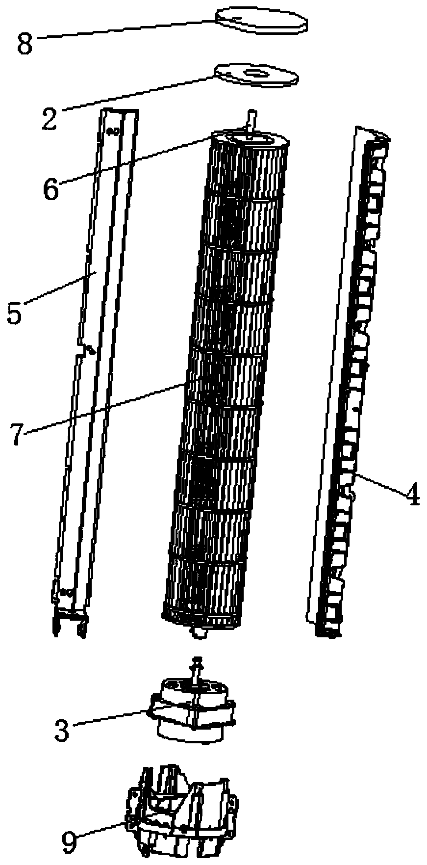 Air channel structure and device with same