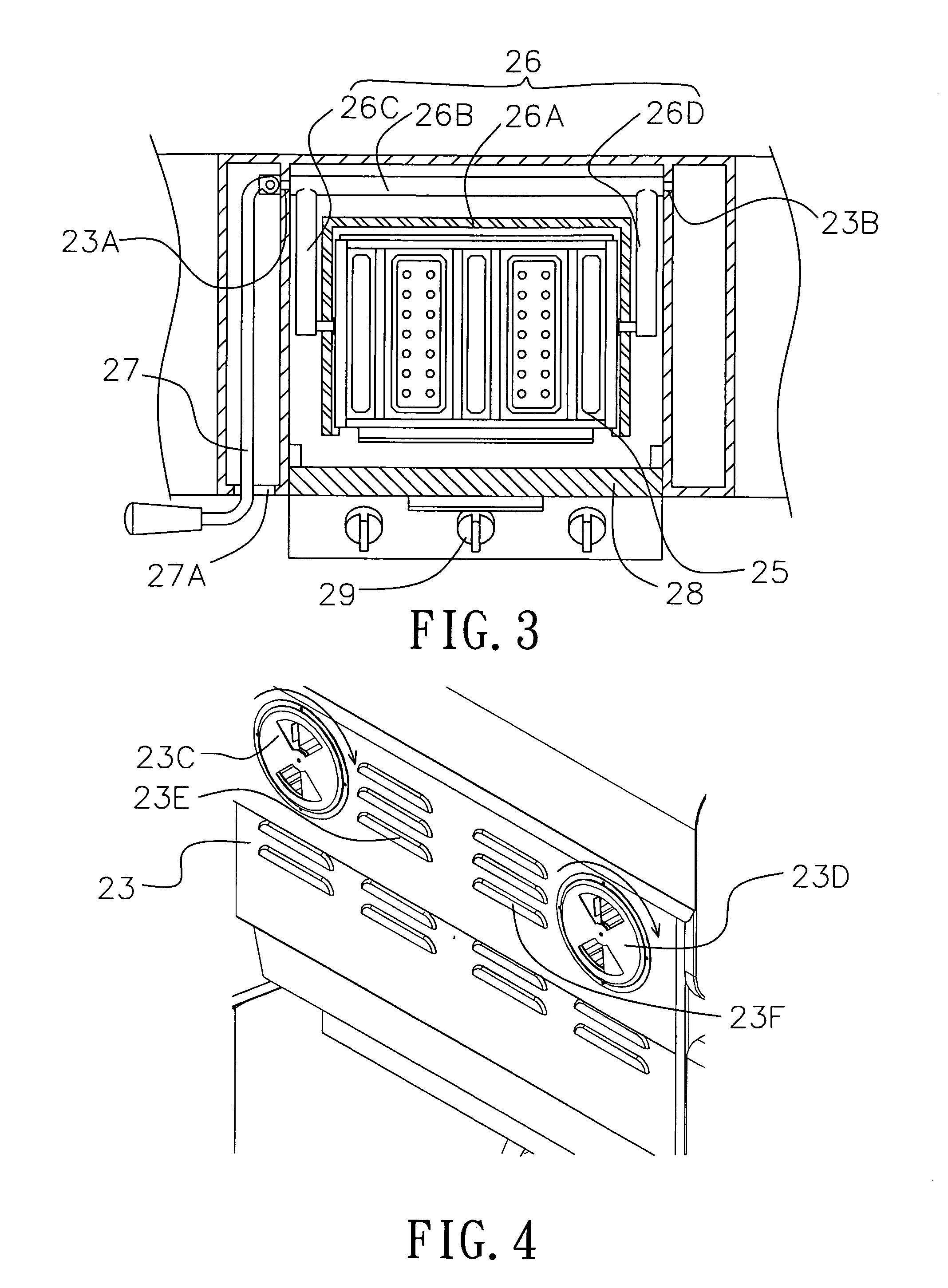 Barbecuing push cart