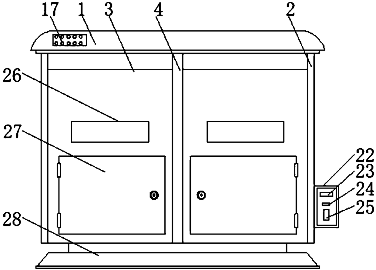 Waste classified recycling device based on internet