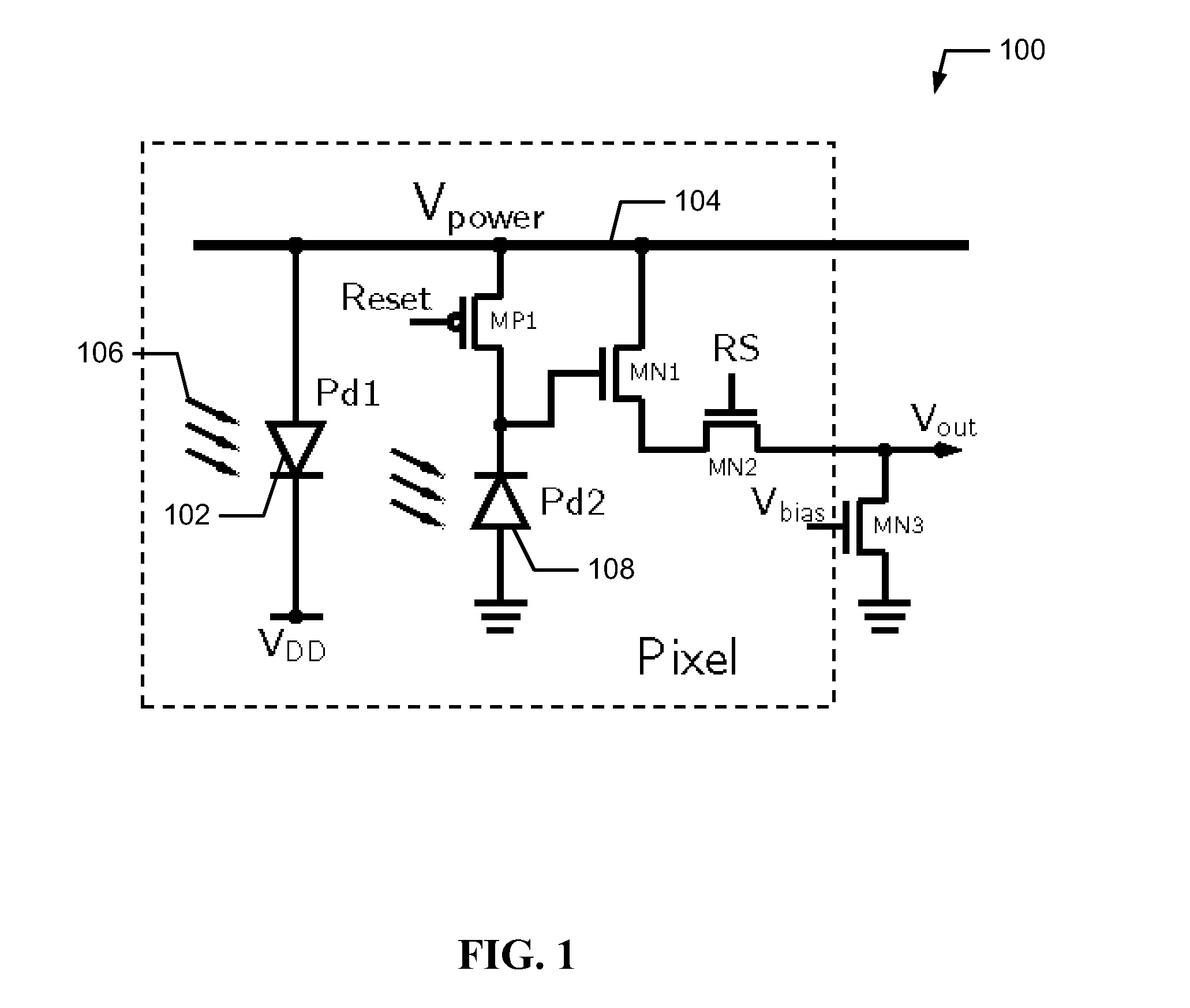 Method and apparatus for energy harvesting using CMOS sensor