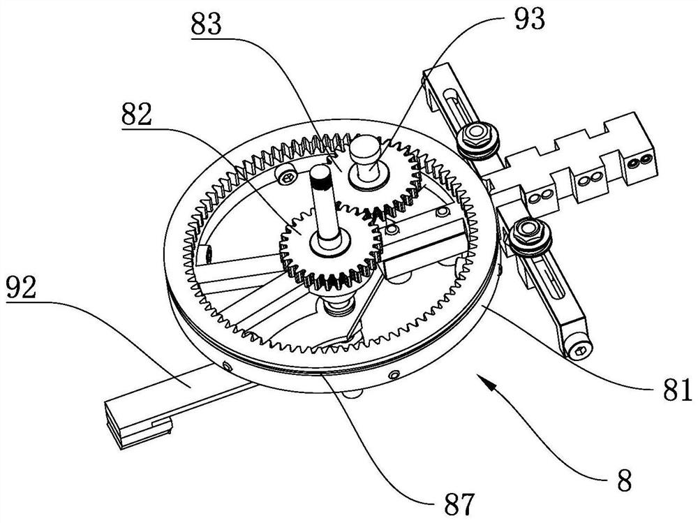 Linear manipulator comprising planet row transmission structure