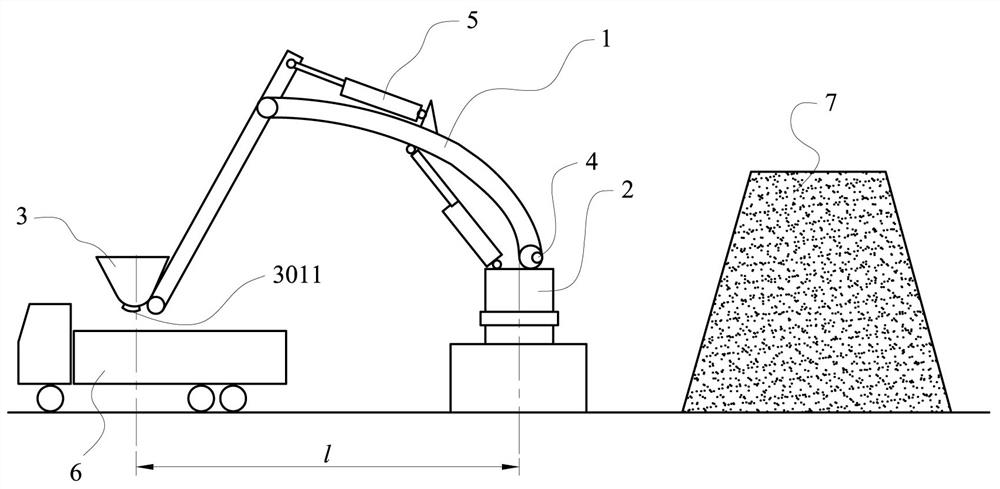 An accurate weighing loading robot arm and loading method