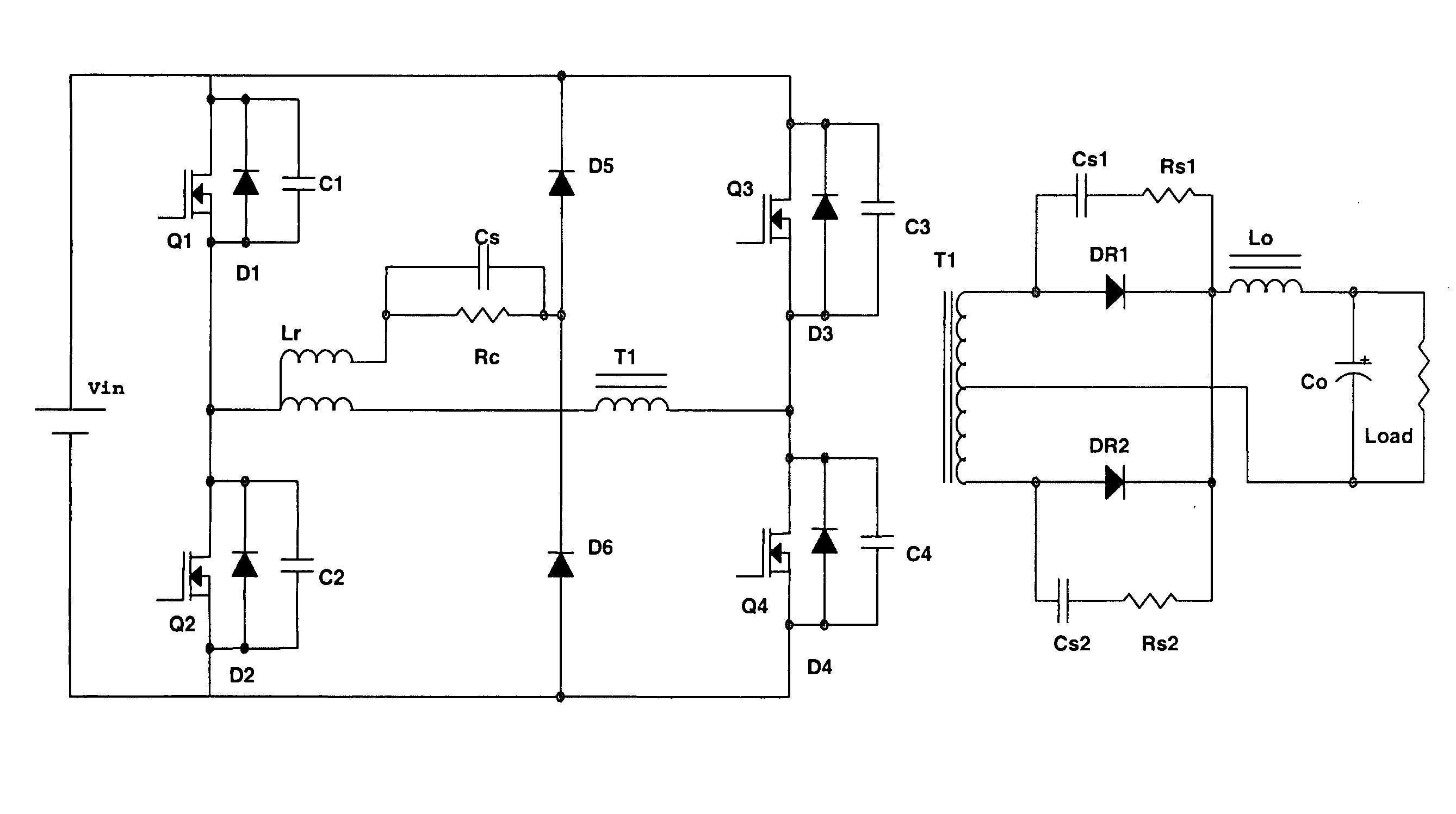 Inductance-voltage clamping full-bridge soft-switch circuit