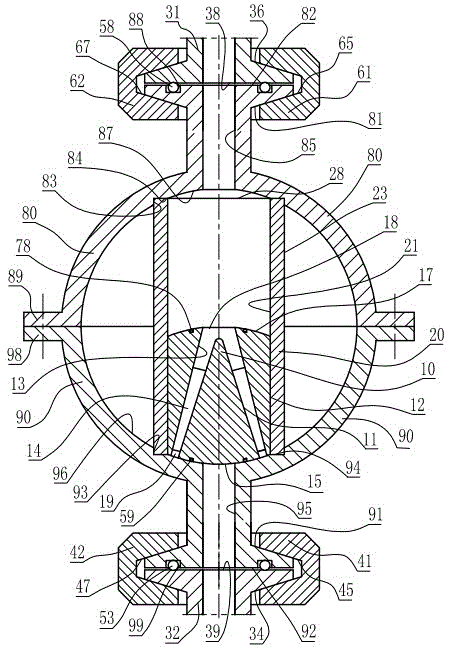 A clamp joint aluminum alloy two-leaf vertical check valve with ribs