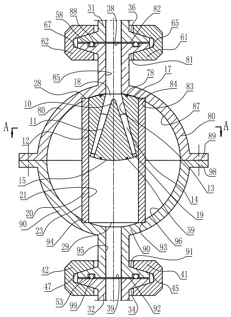 A clamp joint aluminum alloy two-leaf vertical check valve with ribs