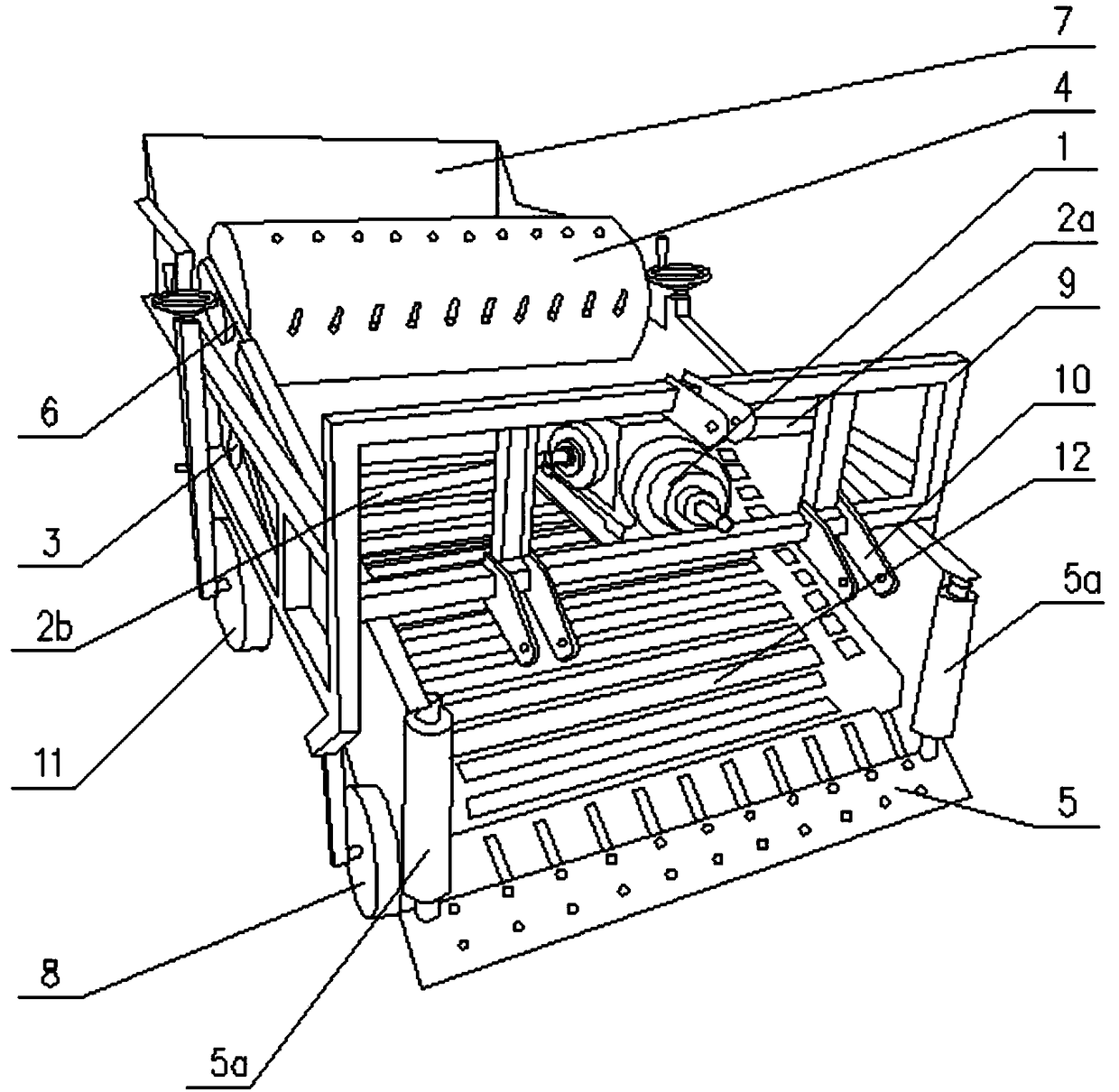 Novel residual film recycling machine