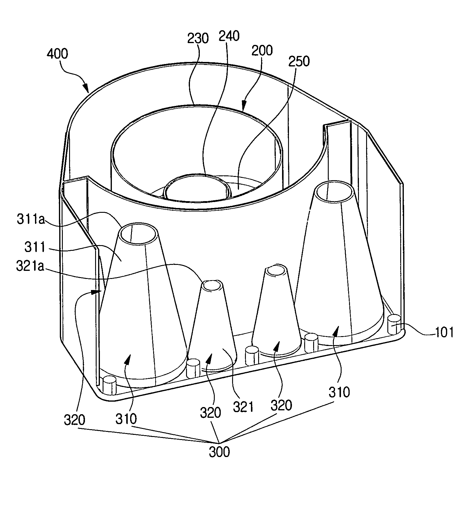 Multi-cyclone dust separating apparatus