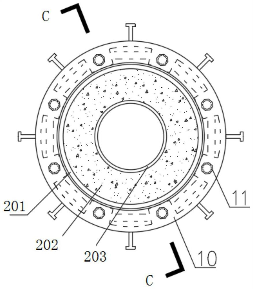 Replaceable high-strength prefabricated assembled pier