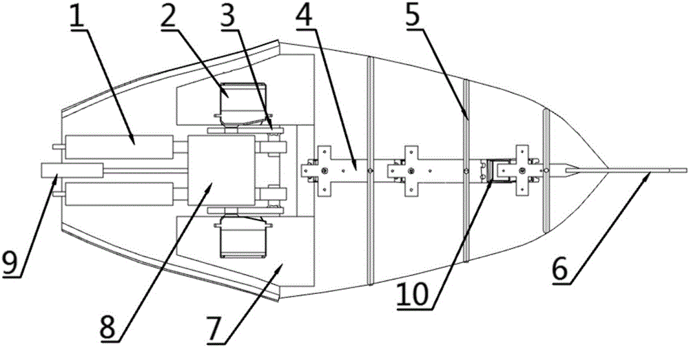 Automatic fish school chasing robot fish for fish school breeding industry and control method thereof