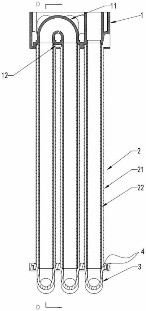 Heat exchanger with spring rib structure