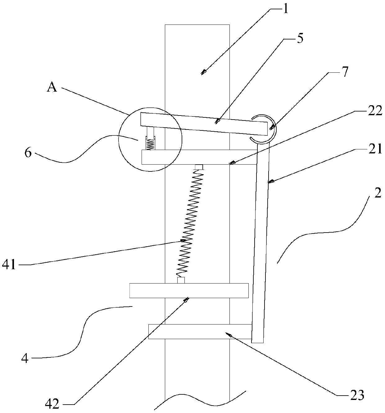 Trestle type column drilling rig lifting mechanism, trestle type column drilling rig and trestle type column drilling rig lifting method