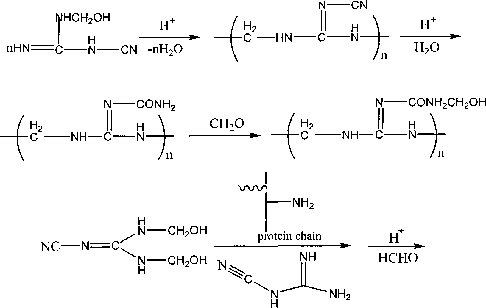 Protein flocculant for treating printing and dyeing wastewater