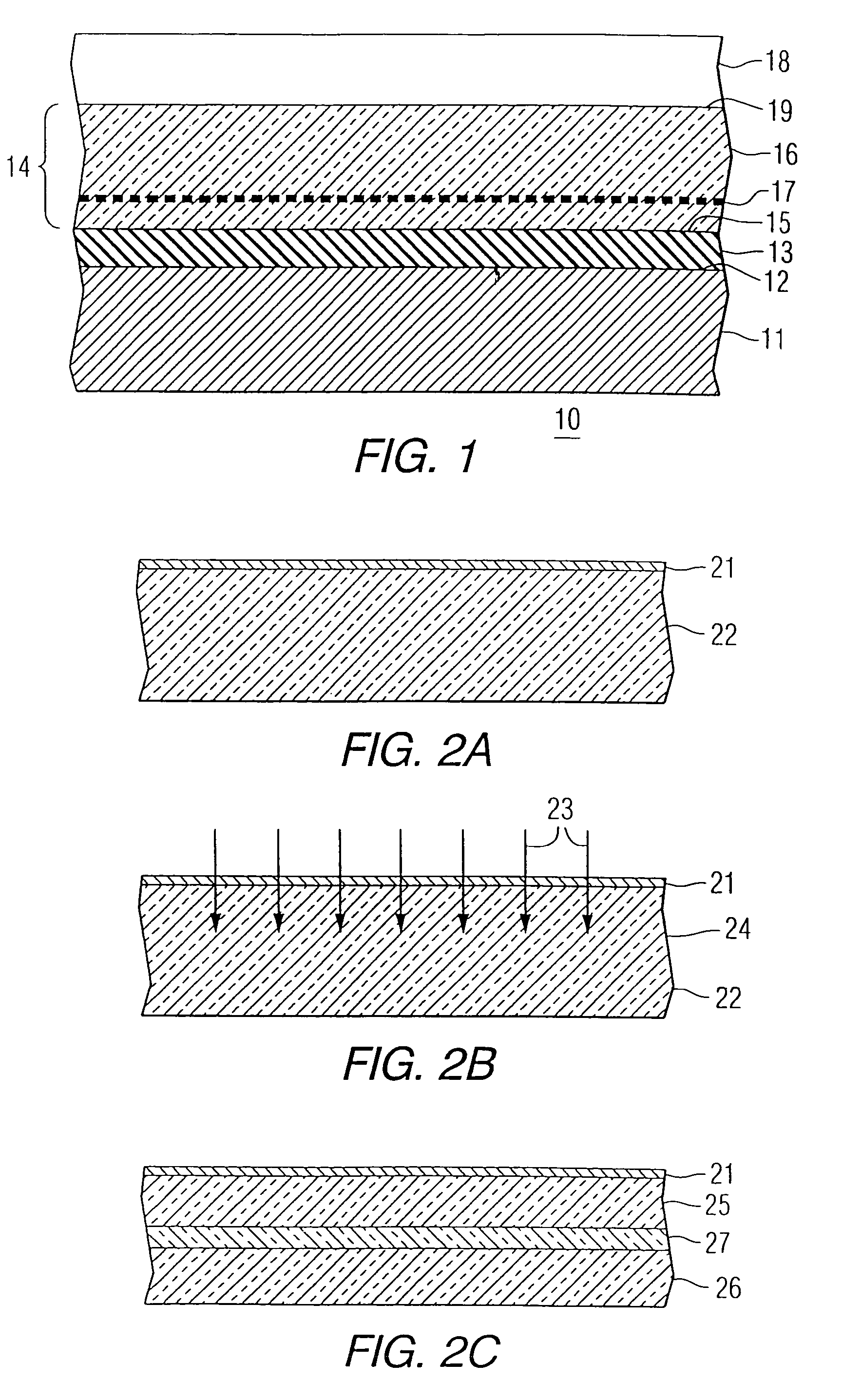 Bonded substrate for an integrated circuit containing a planar intrinsic gettering zone