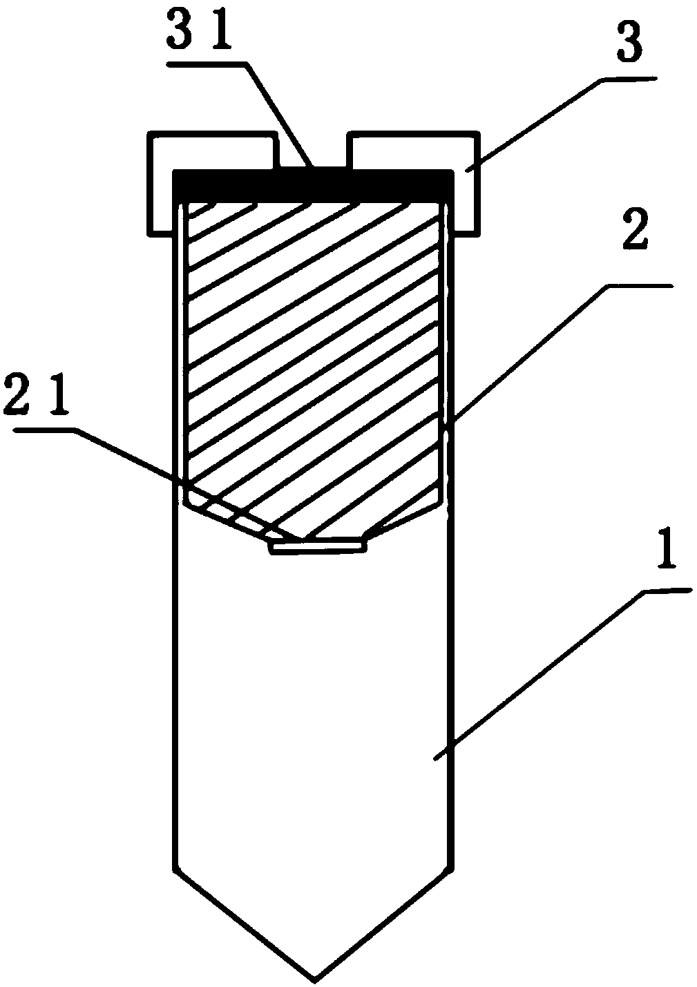 Filtering centrifuging tube type lymphocyte culture tube and culture method