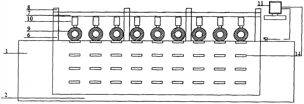 A multi-point excitation type aircraft load model test device and its application method