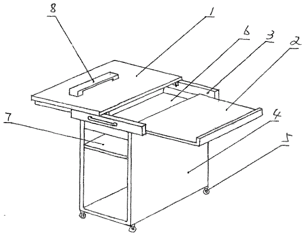 Video cabinet type computer desk