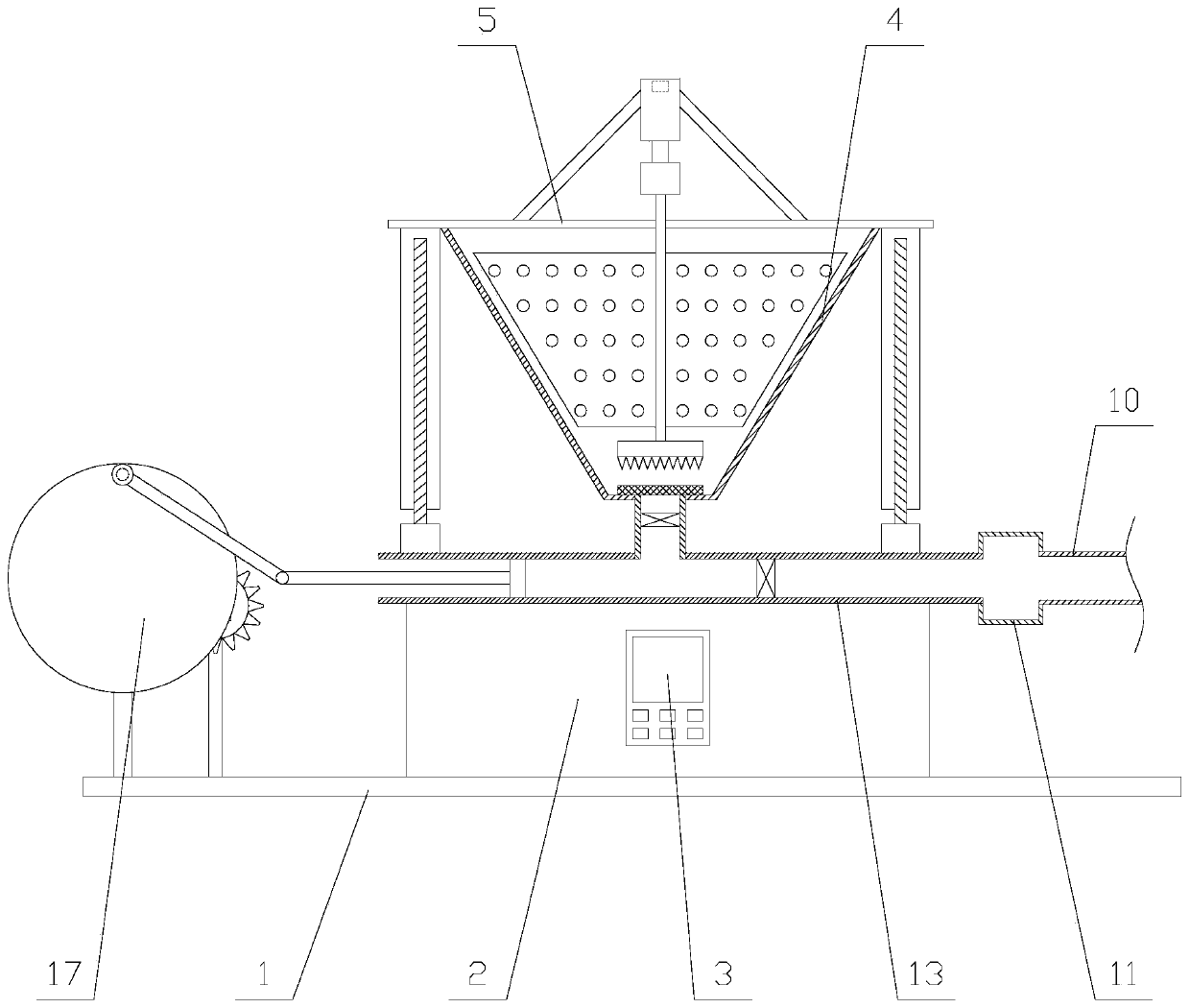 Concrete conveying pump