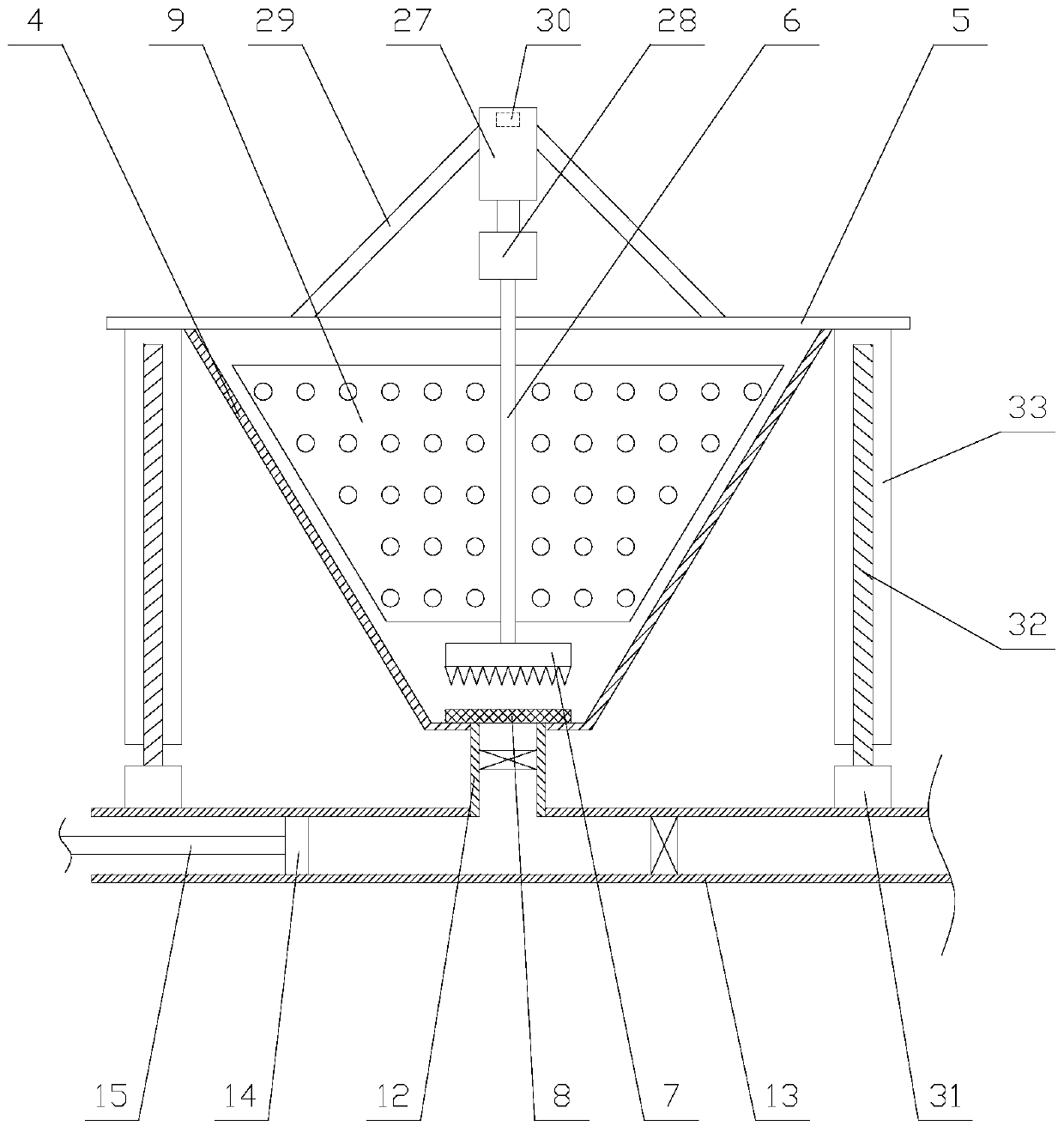 Concrete conveying pump