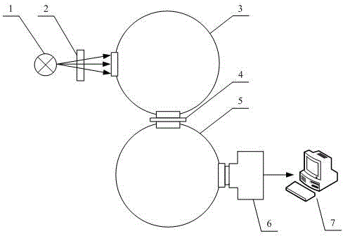 Test system and test method for signal-noise ratio of low-light ICCD (Intensified Charge Coupled Device)