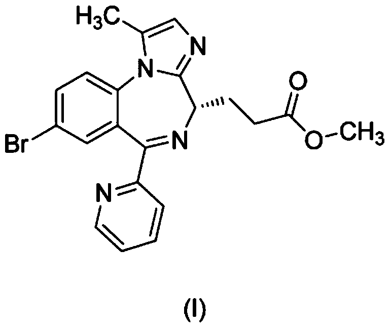 A short-acting benzodiazepine salt pharmaceutical composition for injection and its preparation method