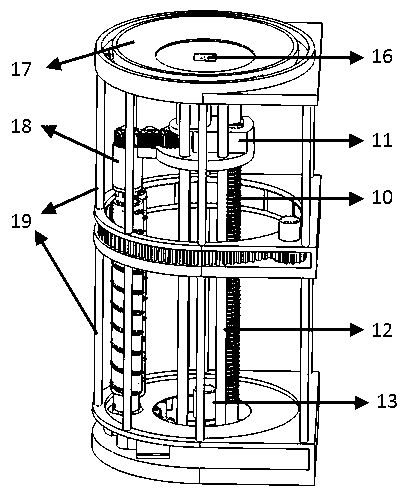 Lunar soil deep drilling sample recycling mechanism