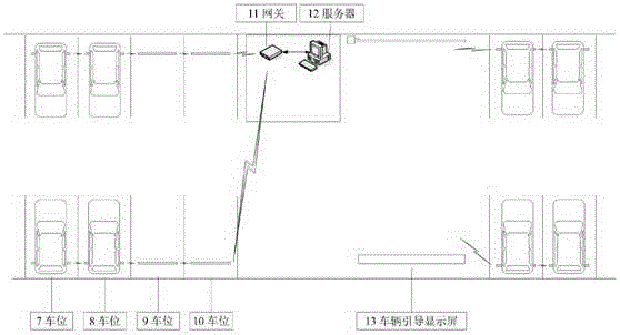 Detection device for parking space on outdoor intelligent parking lot and detection method thereof