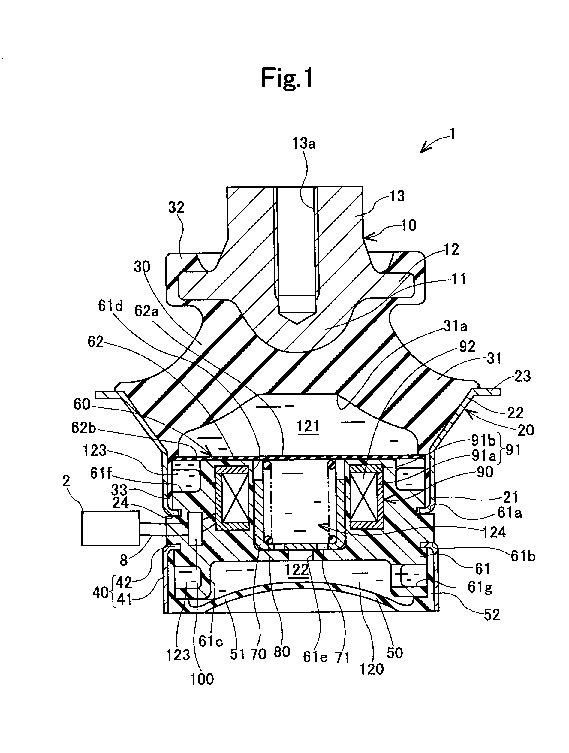 Fluid-filled type vibration damping device